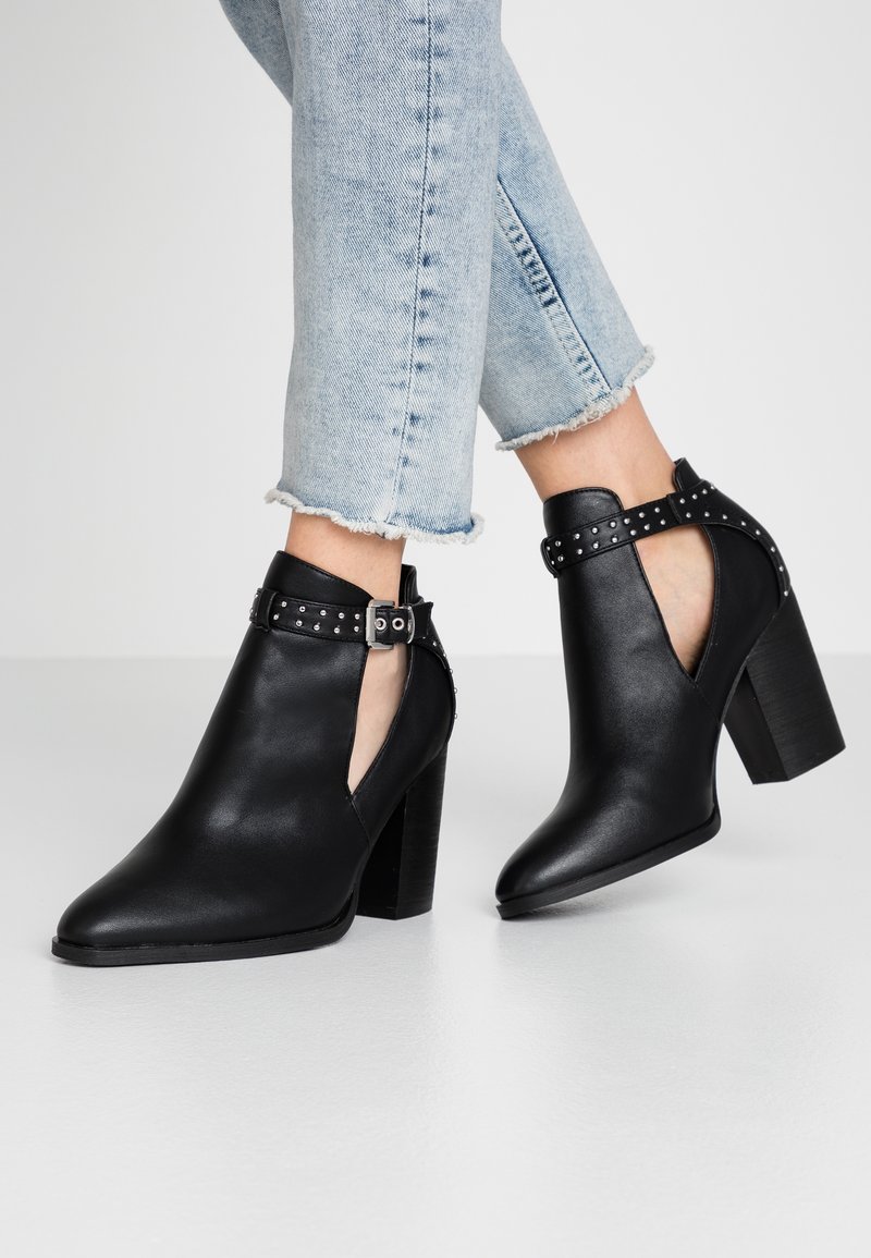 RAID Wide Fit Bottines à talons hauts - black