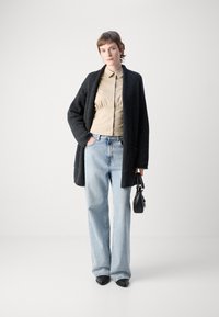 Marc O'Polo WRAP LONG SLEEVE - Cardigan - dark slate melange