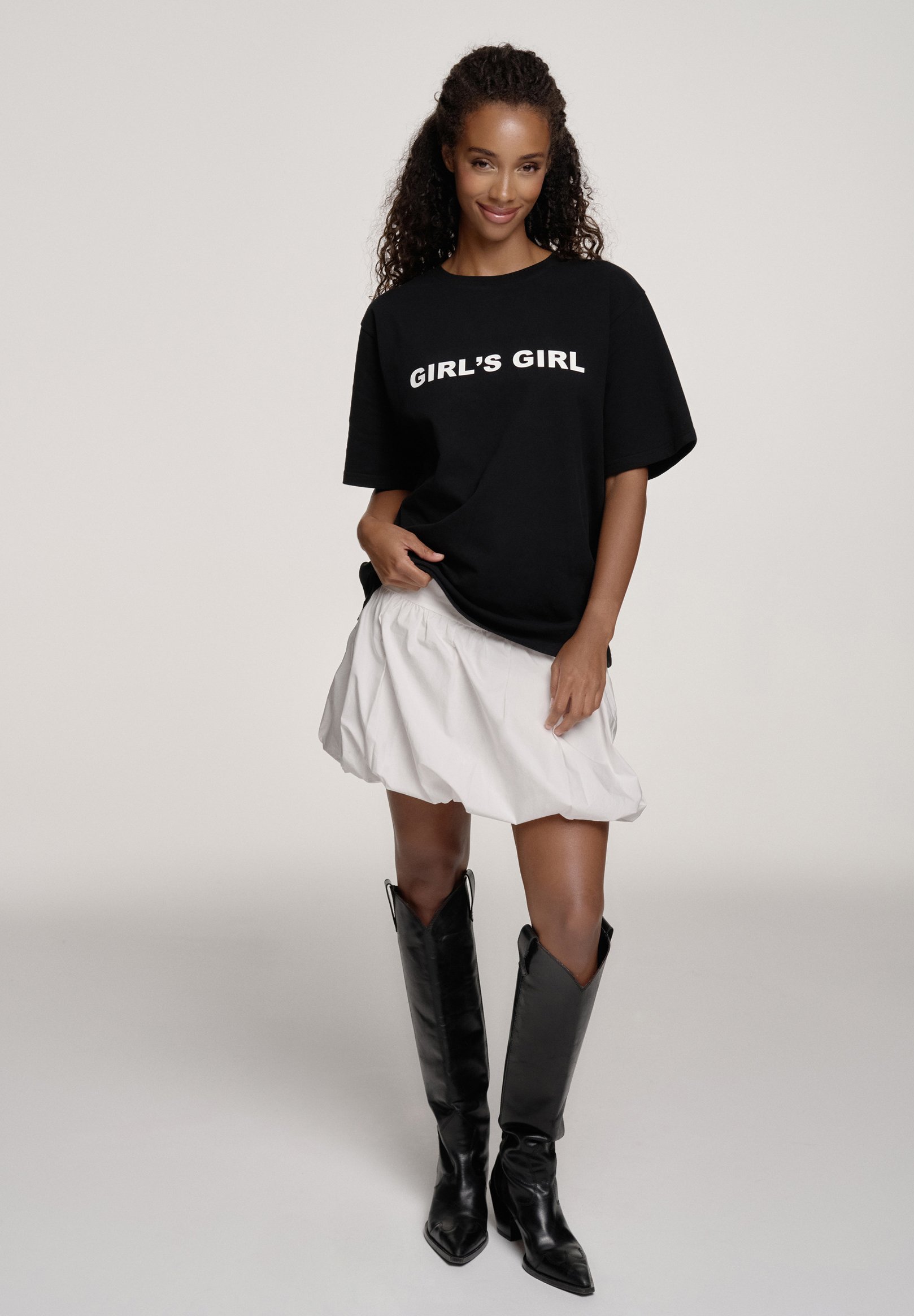 OH APRIL ELOU BUBBLE SKIRT - A-line skirt - warm white/white