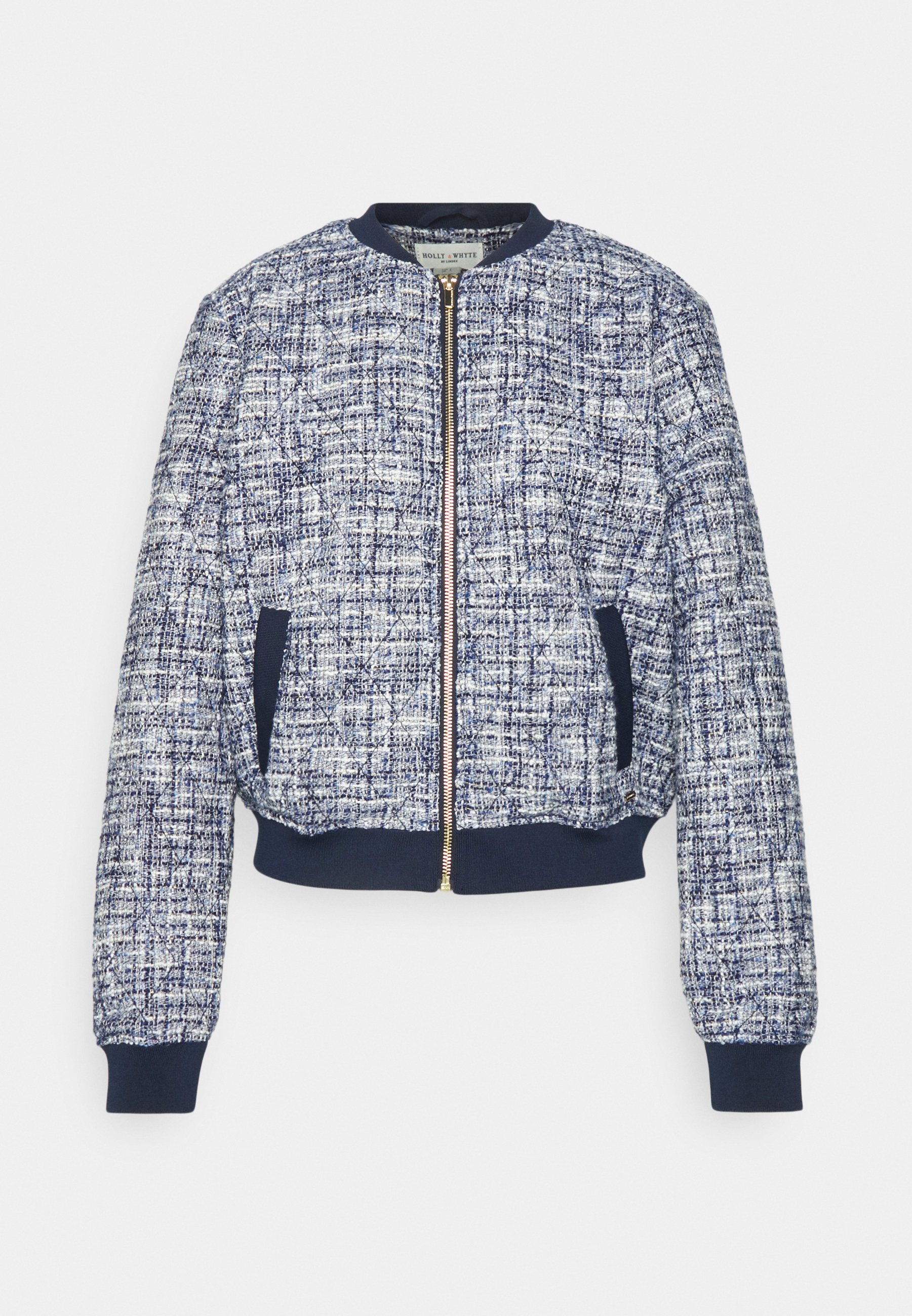 zig zag quilt bomber jacket