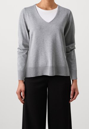 Pullover - mottled grey