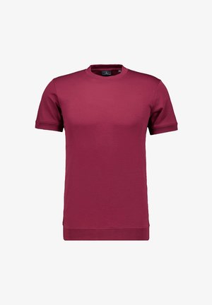 Ragman, PIMA T-SHIRT RUNDHALS MIT BÜNDCHEN - Basic T-shirt - portwein