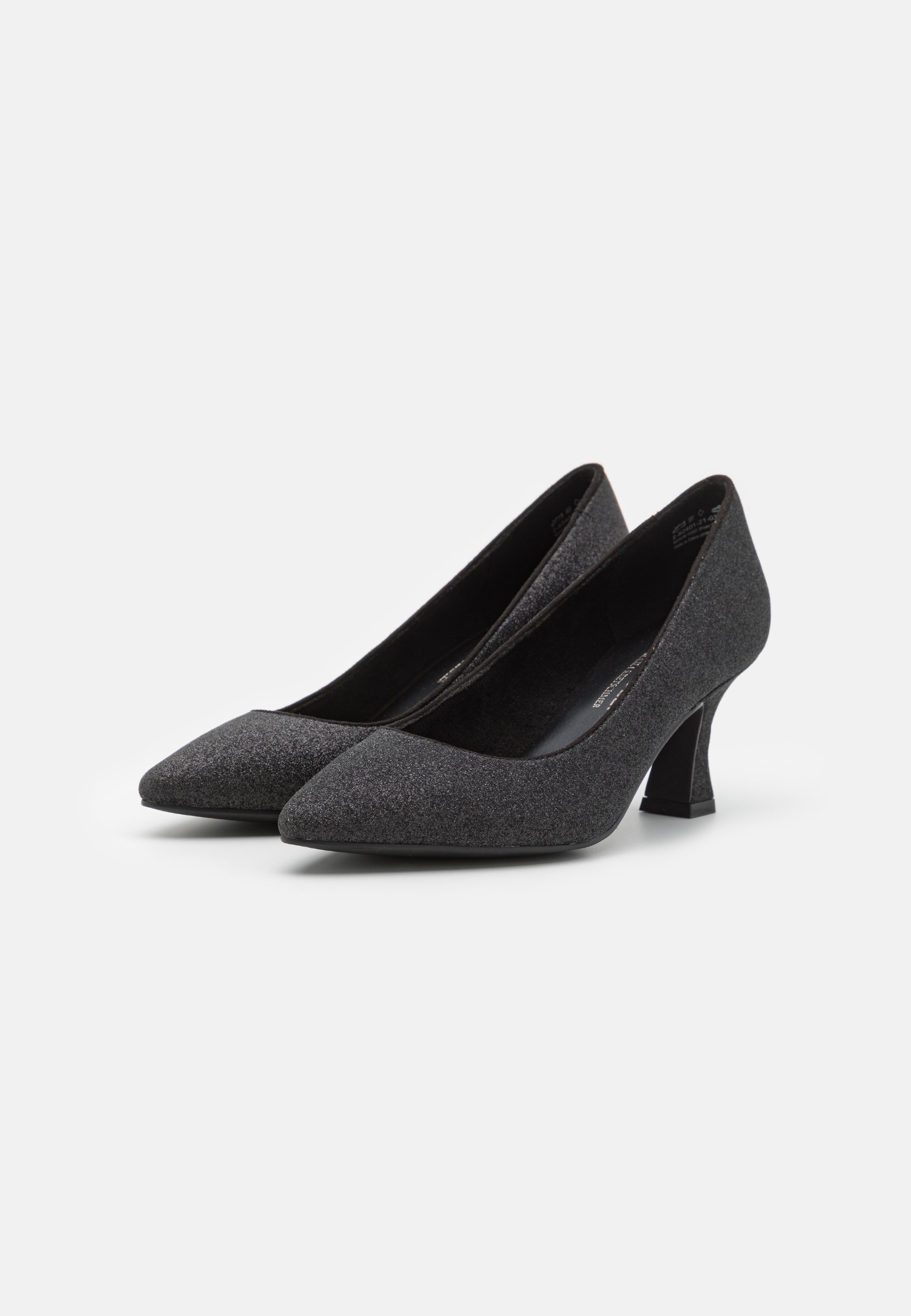 MARCO TOZZI Damen Pumps Mit Kleinem Absatz & Glitzer – Von Guido Maria Kretschmer, F-Weite, Aus Textil & Synthetik