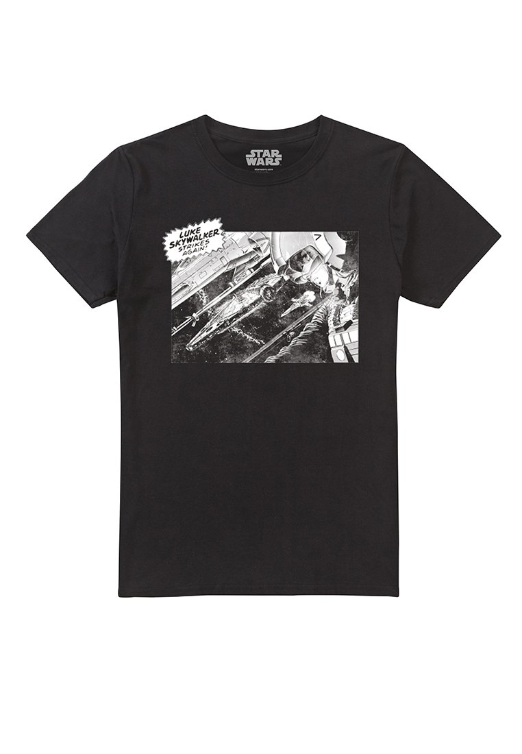 Star Wars T-shirt print zwart