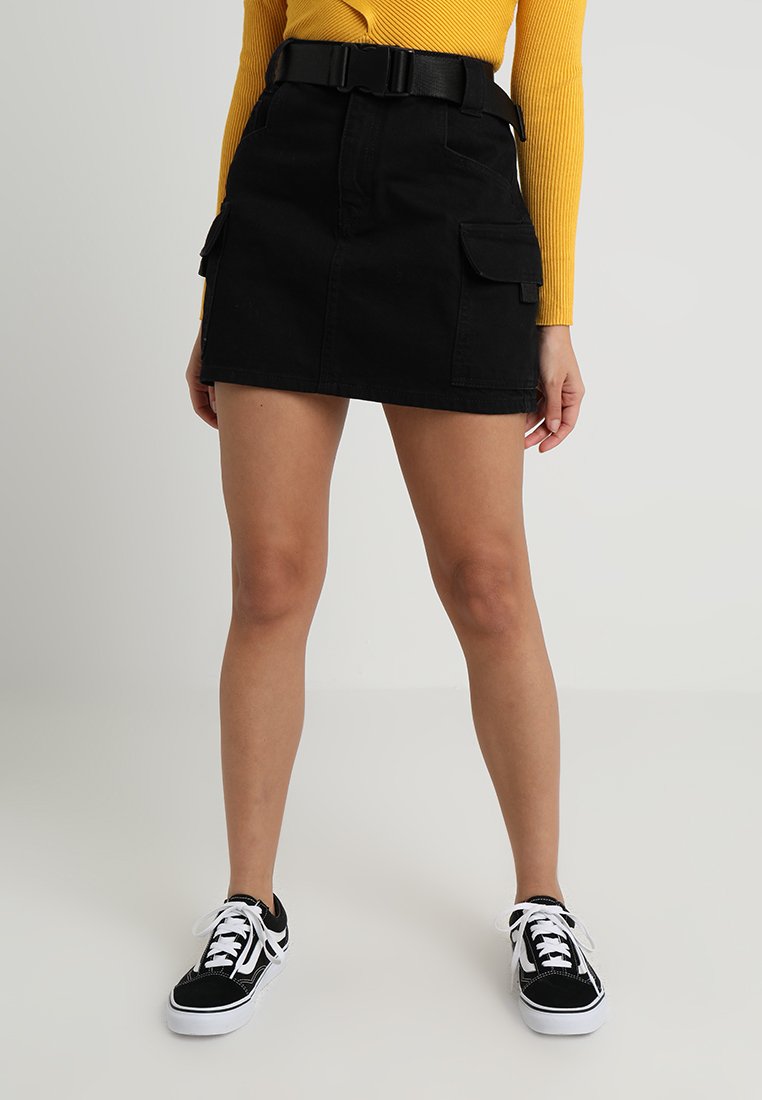 topshop clip belt skirt