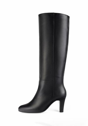 High heeled boots - black