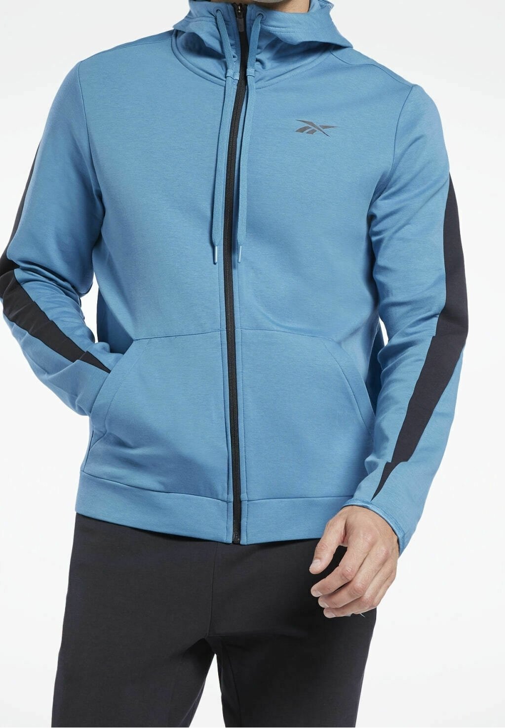 Reebok Felpa con zip blue/blu (Second hand)