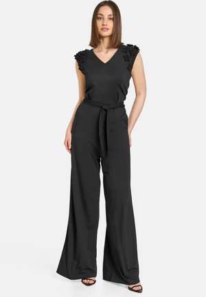 LANG ELEGANTER MIT-BLUMEN - Combinaison - schwarz