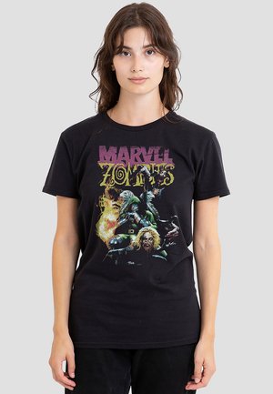ZOMBIES DOOM AND THE FANTASTIC FOUR  - Print T-shirt - black