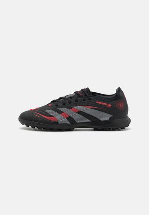 PREDATOR PRO TURF - Chaussures de foot multicrampons - core black/grey four/lucid red