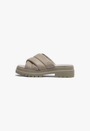 LONDON VIBE  - Sandalias planas - light taupe full grain