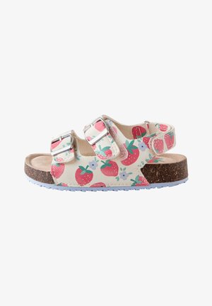 Next, STANDARD FIT - DOUBLE TWO STRAP - Sandales - red white strawberry