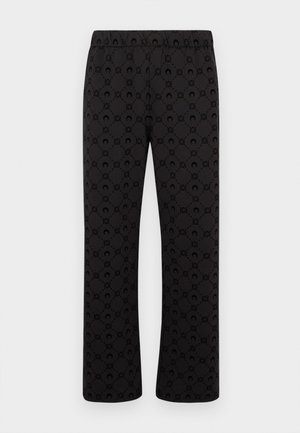 MOONOGRAM FLOCKED UNISEX - Tracksuit bottoms - black