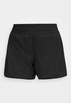 Mustad must sportlühikesed, millel on elastne vöökoht, sile tekstuur ja küljetaskud. Omab keskmist reie pikkust ja minimaalset disaini.