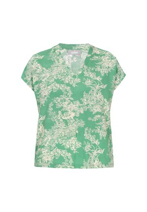 usha, Bluse - green white