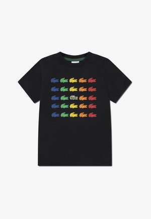 Lacoste TINY ICON TEE - Triko s potiskem - noir