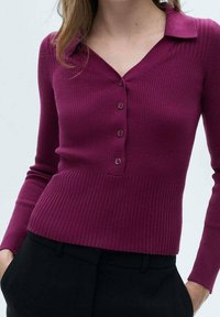 Mango Poloshirt - bordeaux