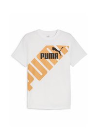 Puma POWER GRAPHIC - T-shirt con stampa - white