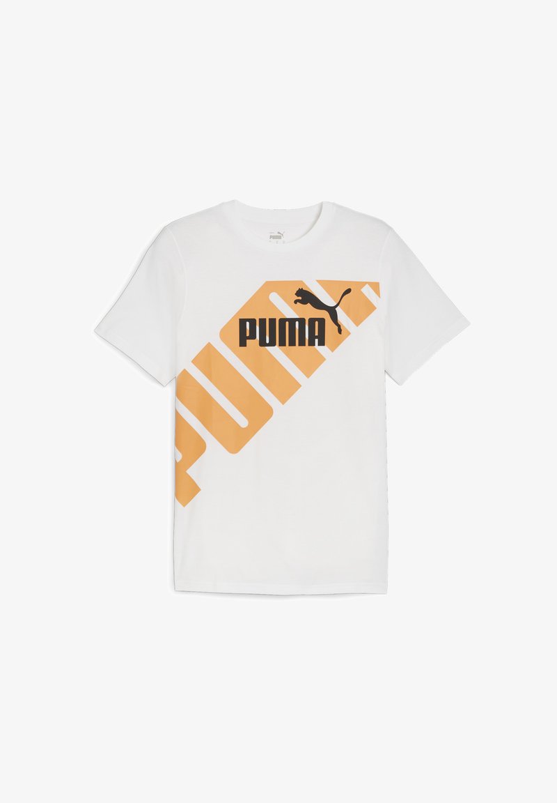 Puma POWER GRAPHIC - T-shirt con stampa - white