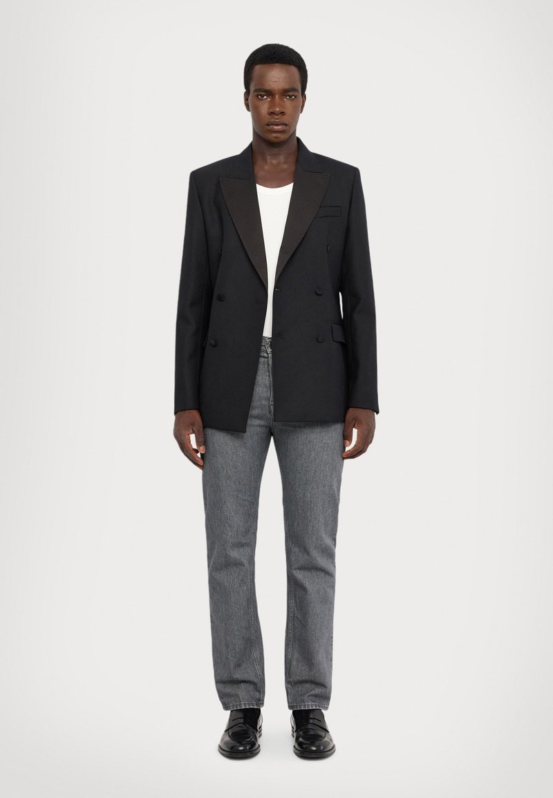 Veste Costume Blazer Sport Homme Jos A Bank Noir 100% Laine - Taille 40R, Coupe Classique, 3 Boutons