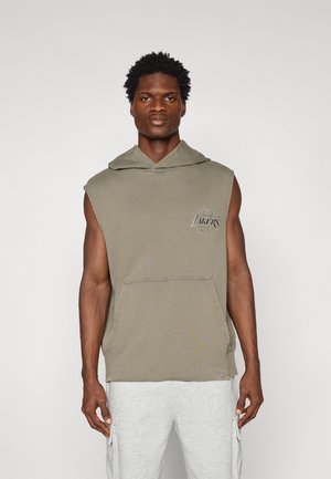 NBA LOS ANGELES LAKERS WASHED SLEEVELESS HOODIE - Klubové oblečenie - grey