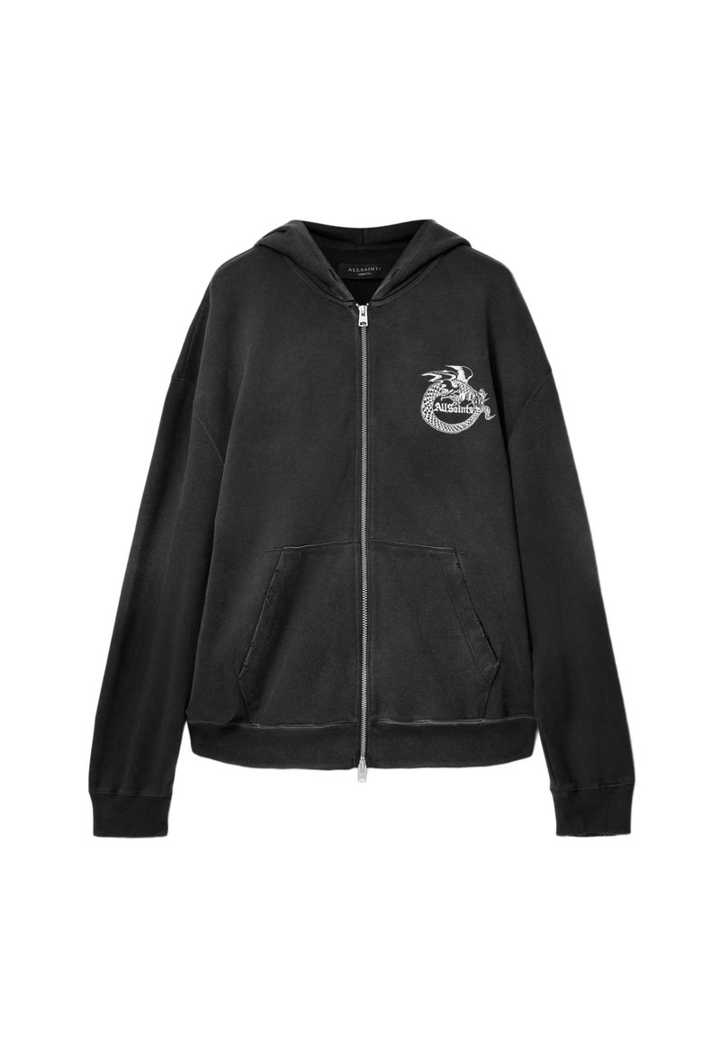 AllSaints Sweater met rits zwart AllSaints Sweater met rits zwart