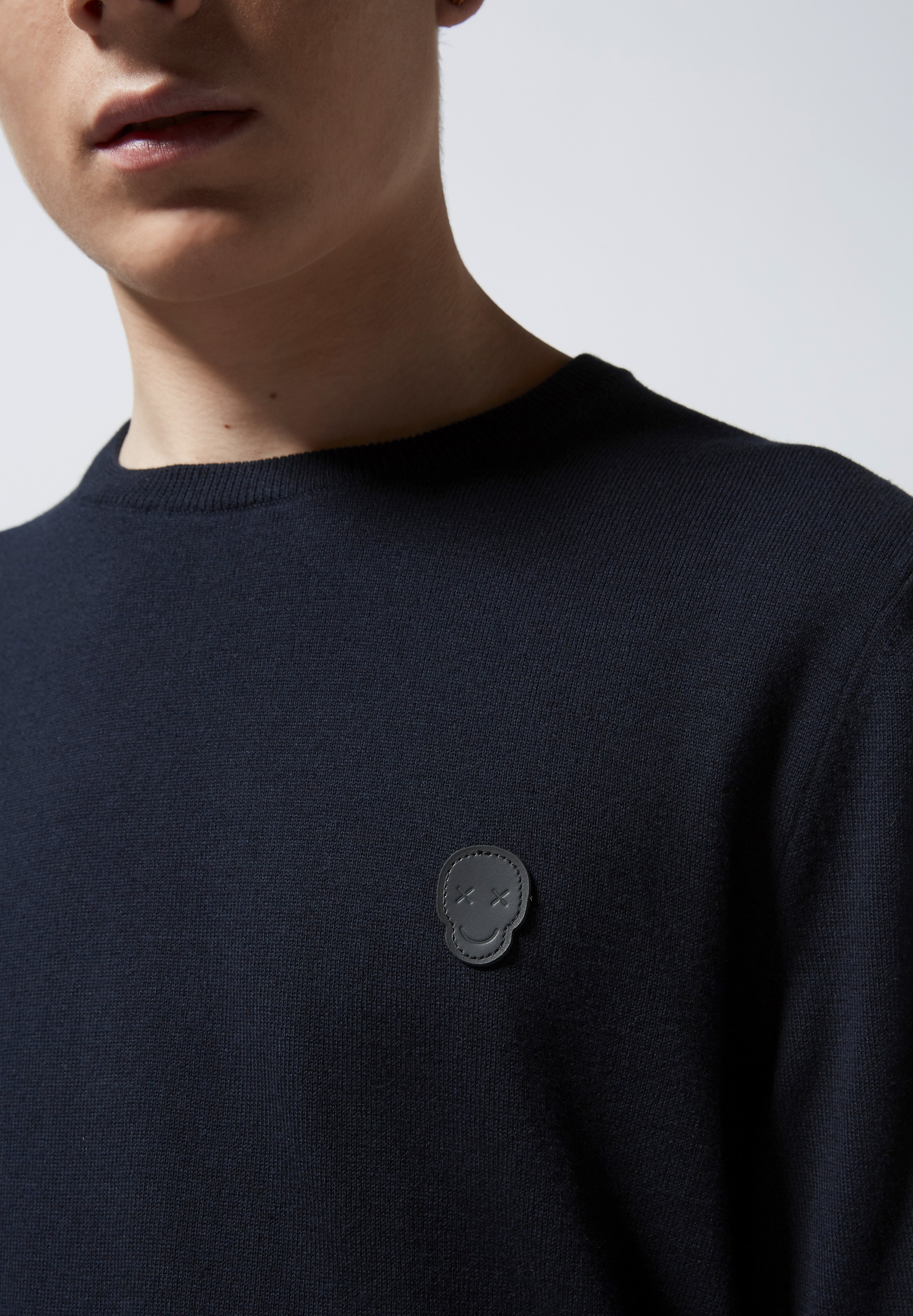 The Kooples Pullover blue ZALANDO.FR Doudoune en coton à détail en cuir nav03 The Kooples | La