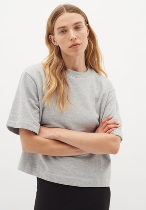 InWear LANE BASE - T-Shirt basic - light grey melange