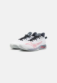 Mizuno WAVE MIRAGE 5 - Handball shoes - white/salsa/black