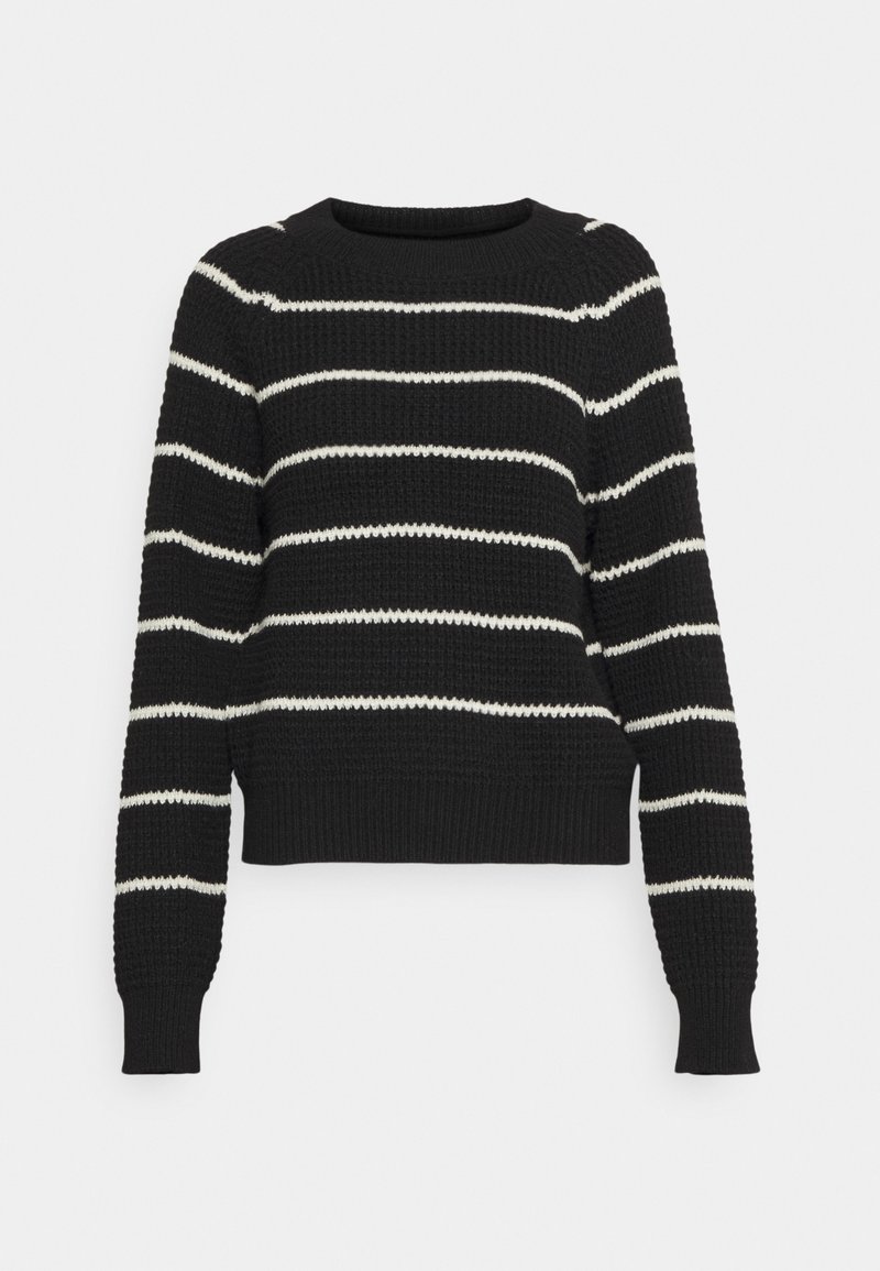 Damen Strickjacken | Vero Moda VMLEANNA ONECK Strickpullover black/birch/schwarz - UW59686 Damen Strickjacken | Vero Moda VMLEANNA ONECK Strickpullover black/birch/schwarz - UW59686