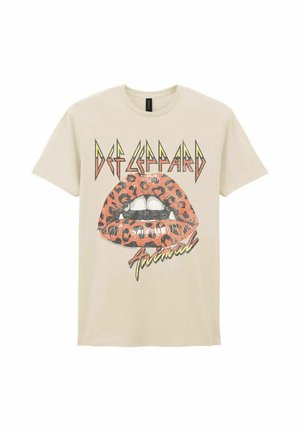 rockshirts, DEF LEPPARD LEOPARD LIPS T-SHIRT - T-shirts print - white