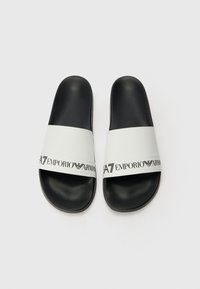 EA7 Emporio Armani WATER SPORTS UNISEX - Baseino šlepetės - black/white