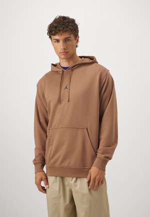 CROSSOVER FLEECE - Felpa con cappuccio - archaeo brown black