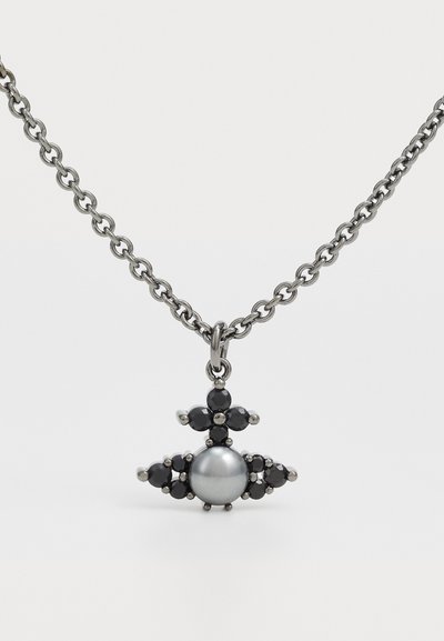 Vivienne Westwood FEODORA PENDANT UNISEX - Necklace - silver-coloured/black