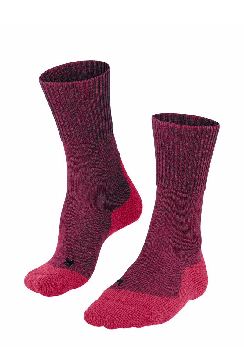 FALKE TK1 WOOL TREKKING STRONG CUSHIONING - Calcetines de deporte - azalea