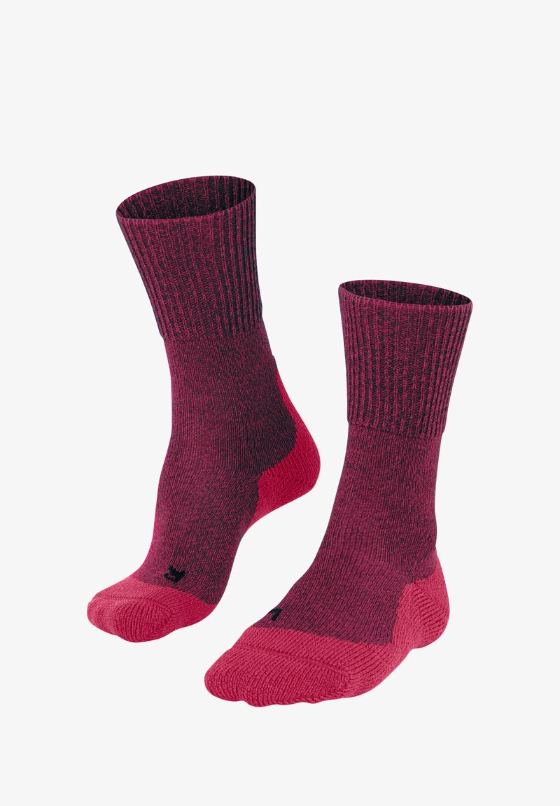 FALKE TK1 WOOL TREKKING STRONG CUSHIONING - Calcetines de deporte - azalea