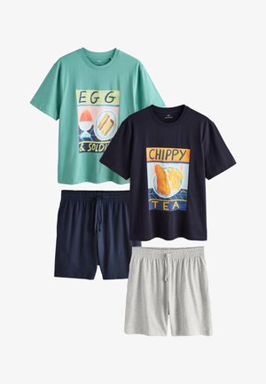 Next, REGULAR FIT - FRANKIE THORPE SET 2 PACK - Pidžaamakomplekt - green blue