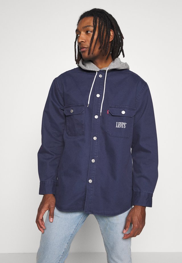 HOODED JACKSON OVERSHIRT - Veste légère - dress blues