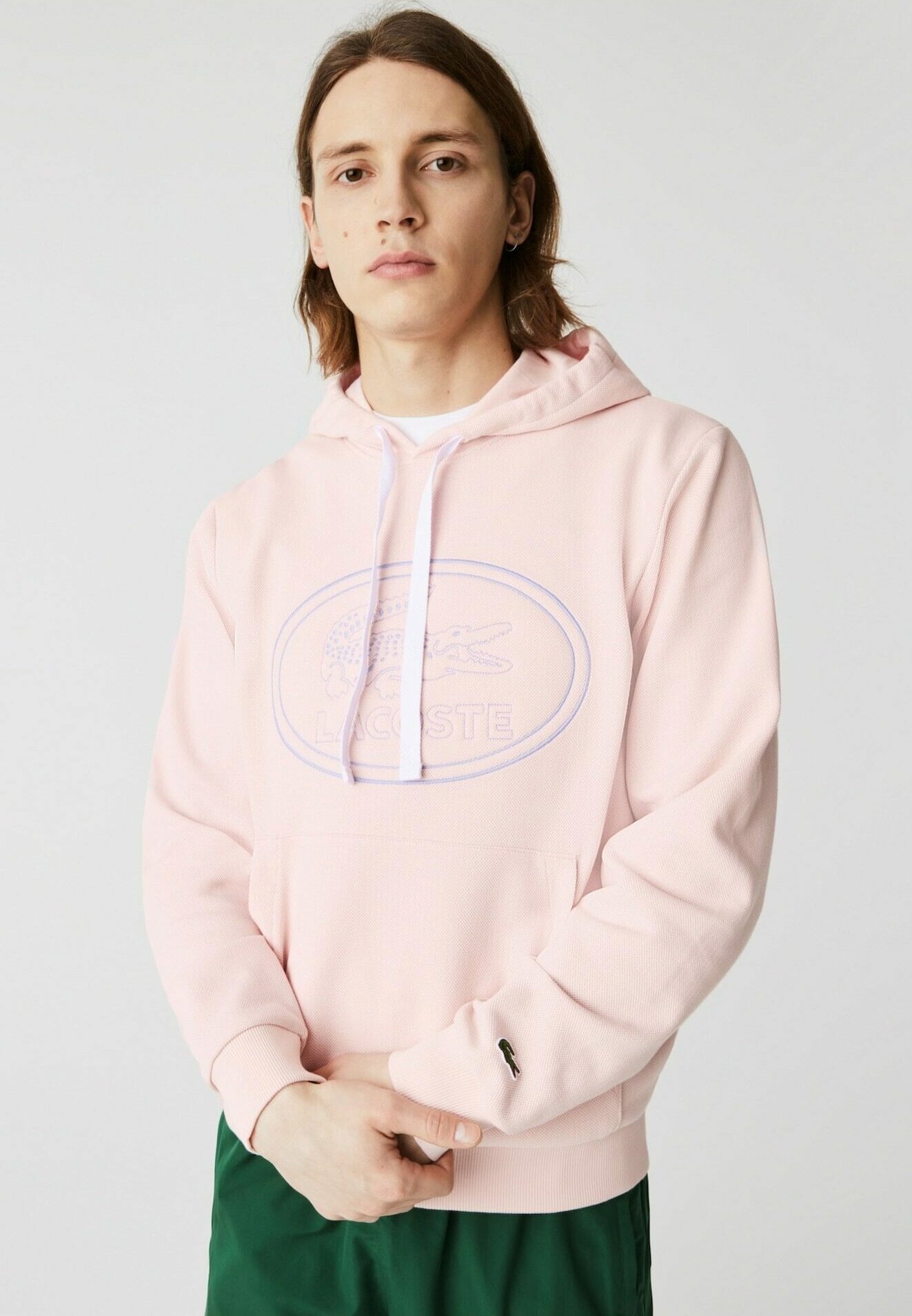 lacoste sweat rose