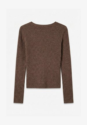 Vero Moda, KNITTED TOP AWHEDDA KNIT TOP - Pullover - warm taupe