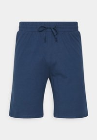 Pier One 3 PACK - Calças de pijama - dark blue/yellow/taupe
