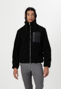 Jack & Jones JJBRADLEY JACKET - Fleecejas - black