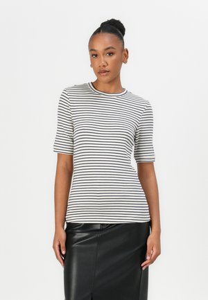 STRIPE TEE - Print T-shirt - baritone blue