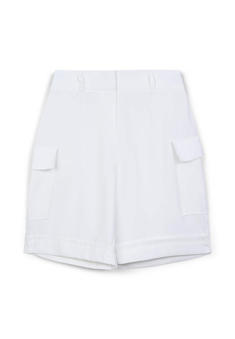 Calliope BERMUDA - Short - bianco lana/denim blanc - ZALANDO.FR