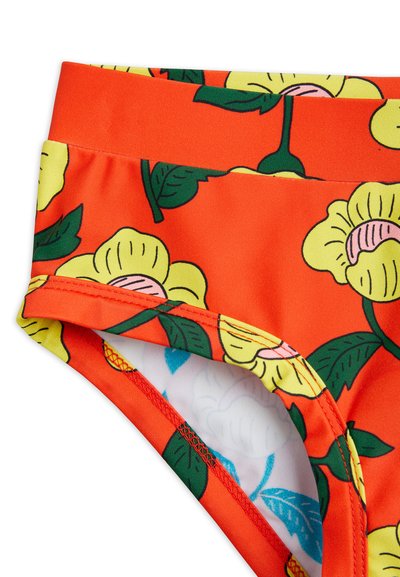 Mini Rodini FLOWERS HIGH WAISTED SWIM PANTS - Bikiniunderdel - orange
