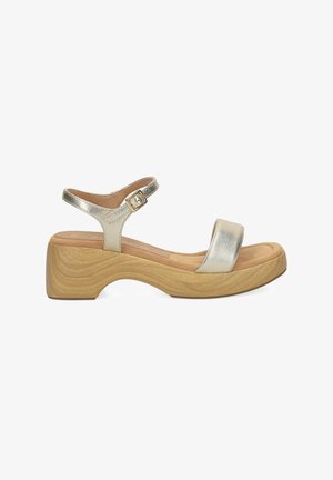 Unisa, UNISA DAMEN - SANDALETTEN IRITA GOLD 37 - Wedge sandals - gold