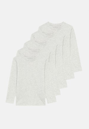 UNISEX 5 PACK - Μπλούζα με μακριά μανίκια - mottled light grey