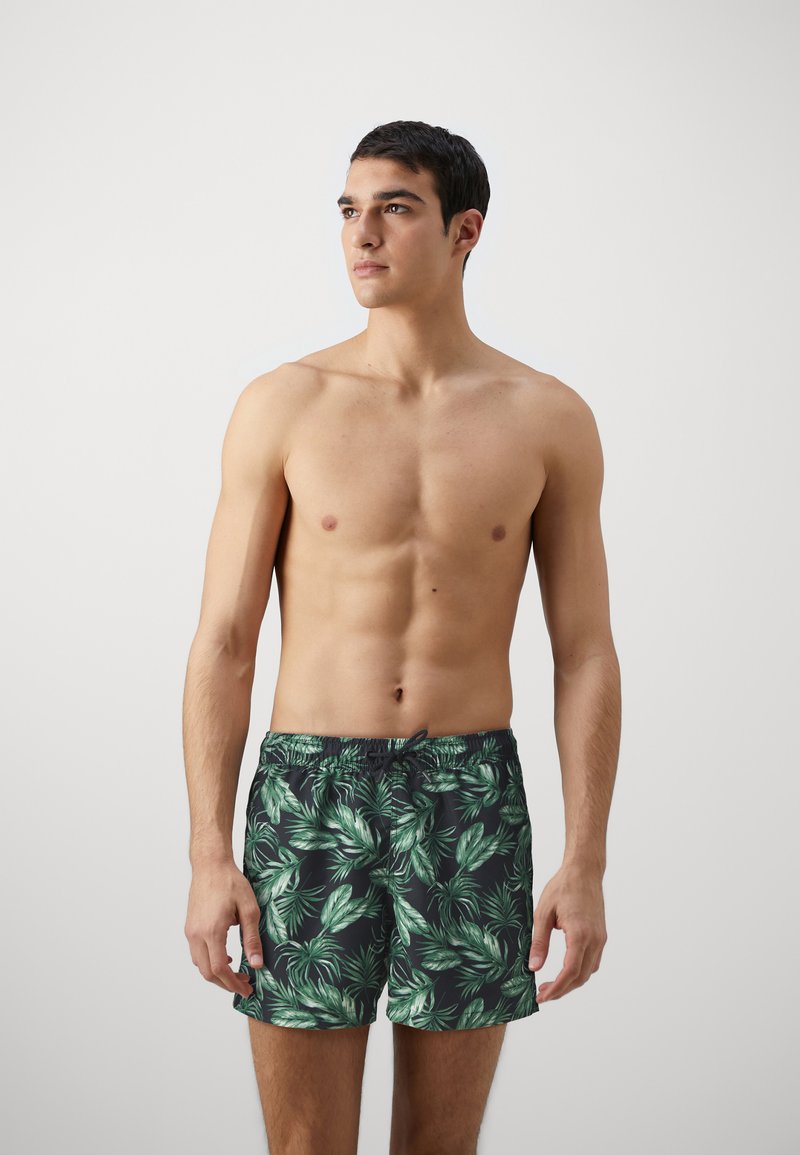 Björn Borg PRINT SWIM - Plavecké šortky - green/black