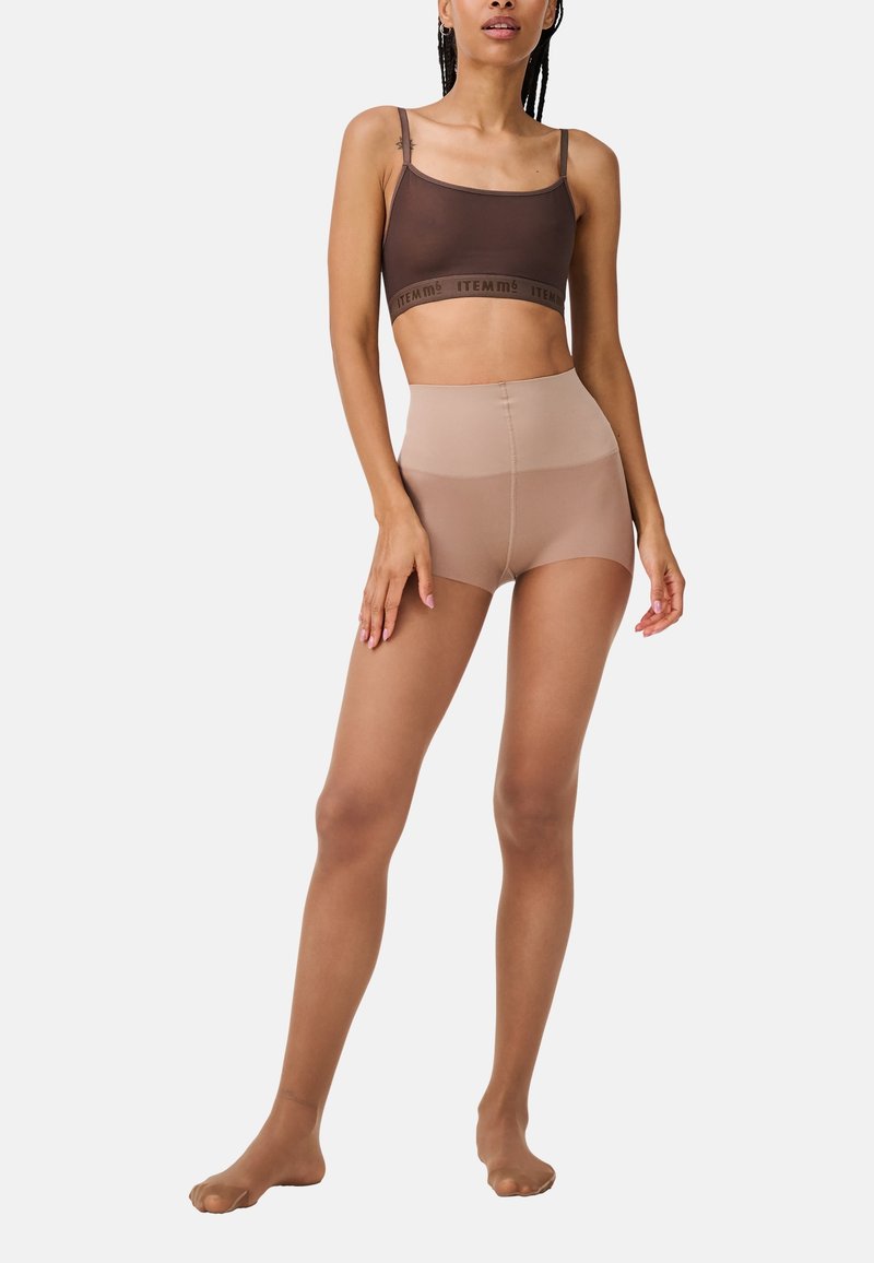 ITEM m6 INVISIBLE CONTROL - Strumpfhose - milk chocolate