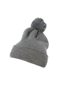 CUFFED POM POM - Mössa - heathergrey